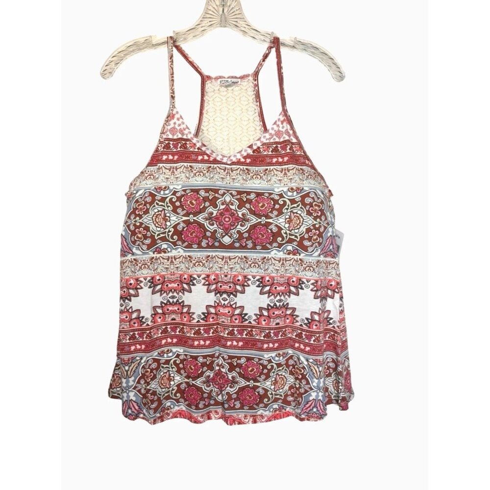 PJ Salvage Festival Lace Racerback Pajama Top Medium (Top only) New